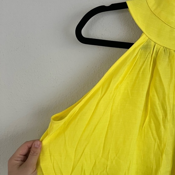 SIMPLE Flavor Woman Yellow Hi-Low Halter Dress , Size XXL - Picture 4 of 10